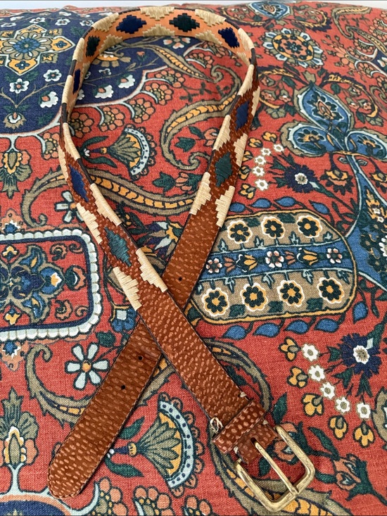Unknown Other - Men’s traditional Argentinian Polo / Gaucho belt w/ embroidery features
